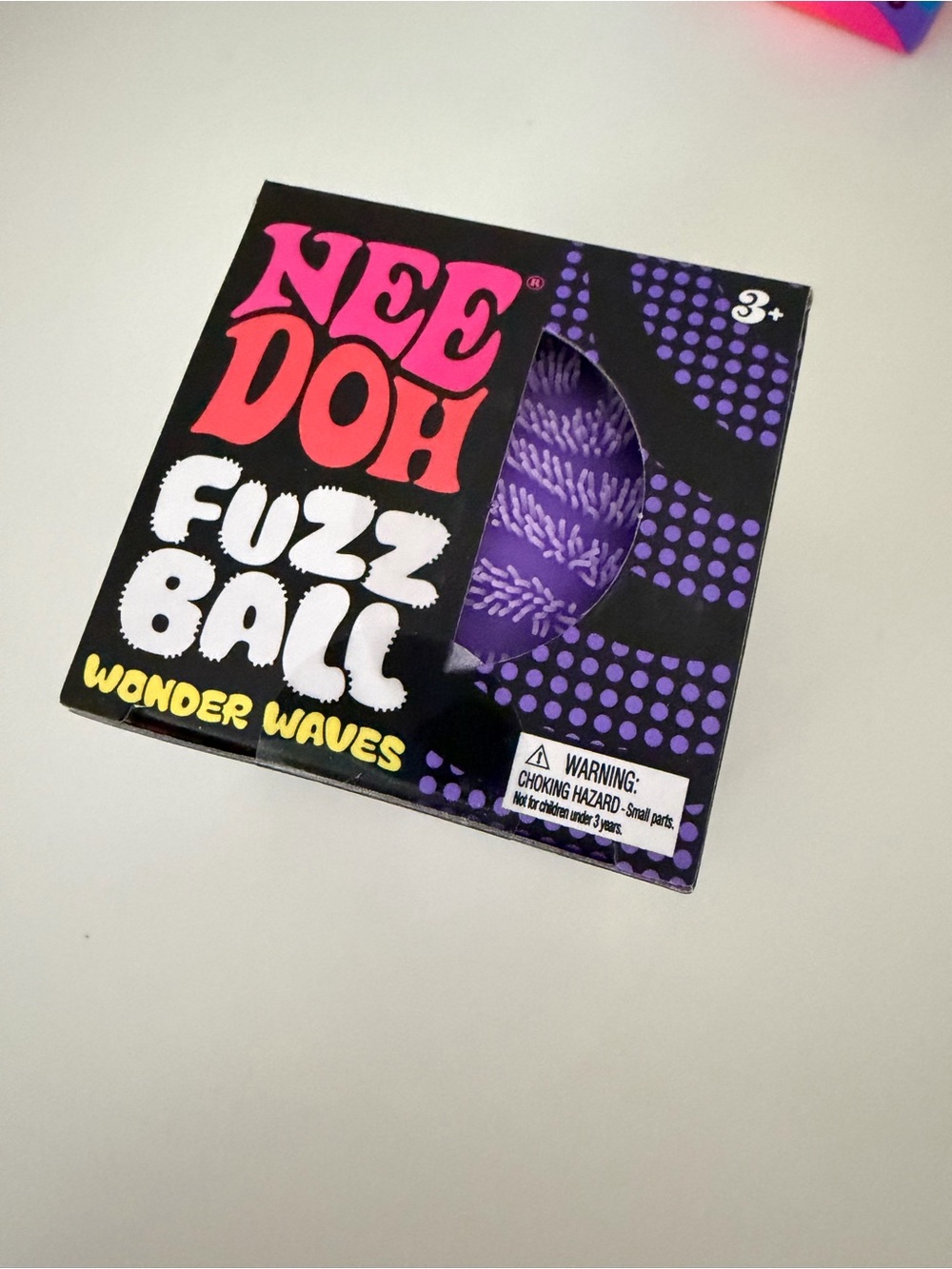 NeeDoh Purple Fuzz Ball Wonder Waves - new and authentic!